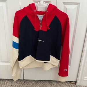 Champion Red Zip-Up Hoodie